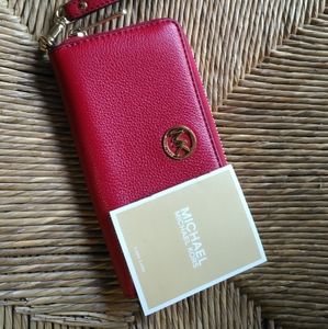 Michael Kors red wallet